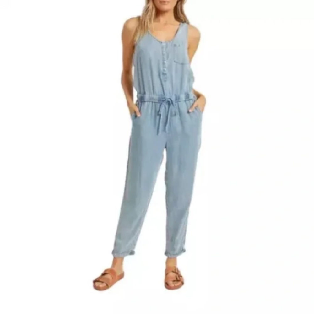 Thread & Supply Lightweight Chambray Jumpsuit - image 6